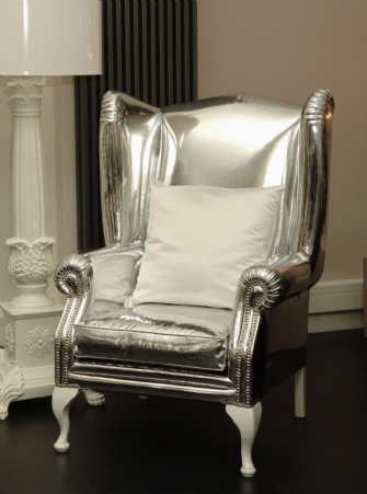 Viceroy wing chair Silver 