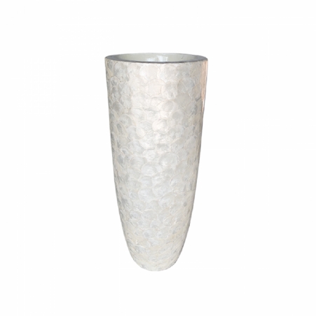 Capiz Vase brown shell rond 37 cm h90