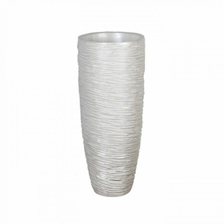 Vase Pearl white rond 42 cm 100h