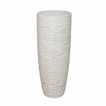 Vase Belly white pearl rond 45 cm -144h