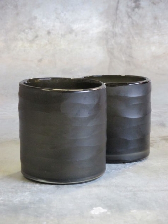 Waxinelight Cylinder brown rond 9 cm - 11h Waxinelight Cylinder brown rond 9 cm - 11h