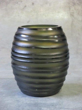 Waxinelight ring amber grey rond 16 cm -17h Waxinelight ring amber grey rond 16 cm -17h
