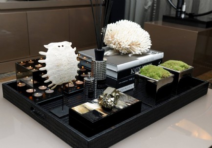 Lederen / leren dienblad van Exclusive Items